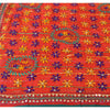 Sanskriti Vintage Dupatta Long Stole Georgette OOAK Hand Embroidered Phulkari Scarves Wrap