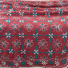Sanskriti Vintage Blend Georgette Long Dupatta Dark Red Handmade Phulkari Veil