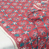 Sanskriti Vintage Blend Georgette Long Dupatta Dark Red Handmade Phulkari Veil