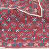 Sanskriti Vintage Blend Georgette Long Dupatta Dark Red Handmade Phulkari Veil