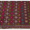 Sanskriti Vintage Dupatta Long Stole Cotton Purple Hand Embroidered Phulkari From Panjab Scarves Indian Craft Supplies Fabric