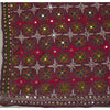 Sanskriti Vintage Dupatta Long Stole Cotton Purple Hand Embroidered Phulkari From Panjab Scarves Indian Craft Supplies Fabric
