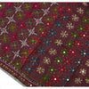 Sanskriti Vintage Dupatta Long Stole Cotton Purple Hand Embroidered Phulkari From Panjab Scarves Indian Craft Supplies Fabric