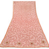 Sanskriti Vintage Red Dupatta Long Stole Net Mesh Hand Beaded Wrap Bridal Veil