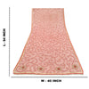 Sanskriti Vintage Red Dupatta Long Stole Net Mesh Hand Beaded Wrap Bridal Veil