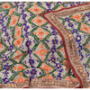 Sanskriti Vintage Dupatta Long Stole One OF A Kind Hand Embroidered Phulkari