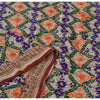 Sanskriti Vintage Dupatta Long Stole One OF A Kind Hand Embroidered Phulkari