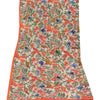 Sanskriti Vintage White Dupatta Chanderi Hand Embroidered Phulkari Printed Hijab