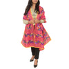 Sanskriti Vintage Pink Dupatta Hand Embroidered Phulkari Stole Cotton Silk Veil