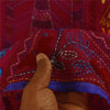 Sanskriti Vintage Pink Dupatta Chanderi Hand Embroidered Phulkari Stole Scarves