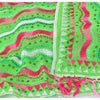 Sanskriti Vintage Green Dupatta Pure Cotton Handmade Phulkari Wrap OOAK Stole