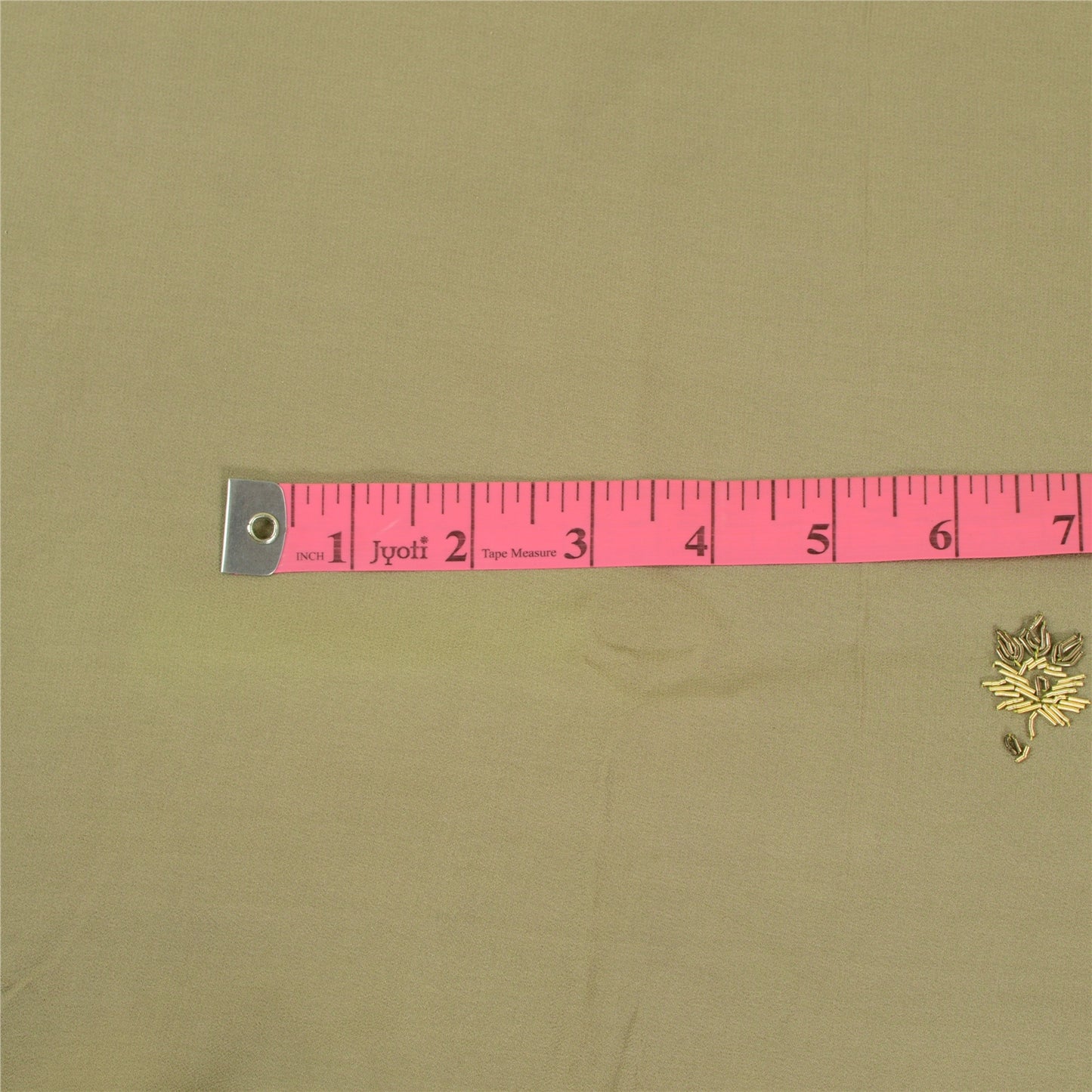 Sanskriti Vintage Olive Green Dupatta Pure Crepe Silk Hand Beaded Zardozi Stole