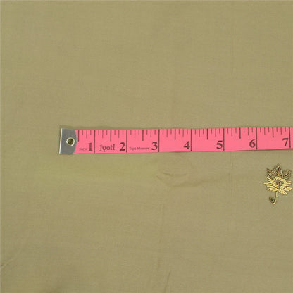 Sanskriti Vintage Olive Green Dupatta Pure Crepe Silk Hand Beaded Zardozi Stole