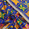Sanskriti Vintage Blue Dupatta Chiffon Silk Bagh Phulkari Embroidery OOAK Stole