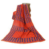 Sanskriti Vintage Red Dupatta Cotton Hand Embroidered Bagh Phulkari OOAK Stole