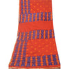 Sanskriti Vintage Red Dupatta Cotton Hand Embroidered Bagh Phulkari OOAK Stole