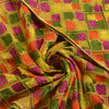 Sanskriti Vintage Green Dupatta Pure Cotton Handmade OOAK Bagh Phulkari Stole