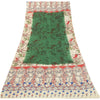 Sanskriti Vintage Green Dupatta Pure Cotton Printed Pattachitra Special Stole