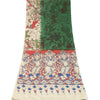 Sanskriti Vintage Green Dupatta Pure Cotton Printed Pattachitra Special Stole