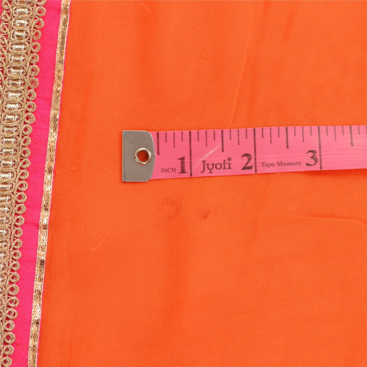 Sanskriti Vintage Orange Pure Georgette Silk Dupatta Hand Made Gota Patti Stone Create Dresses, Kaftan, Skirt, Tops, Projects, Home Decor,