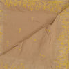 Sanskriti Vintage Brown Dupatta Pure Crepe Silk Hand Embroidered Zardozi Stole