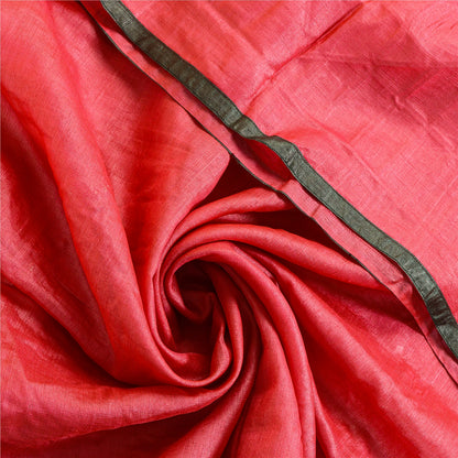 Sanskriti Vintage Pink Dupatta Pure Silk Hand Beaded Patch Mirror Festival Stole