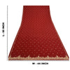 Sanskriti Vintage Dark Red Dupatta 100% Pure Silk Hand Beaded Zardozi Stole