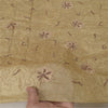 Sanskriti Indian Vintage Cream Bollywood Dupatta Pure Silk Hand Beade Stole Veil