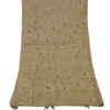 Sanskriti Indian Vintage Cream Bollywood Dupatta Pure Silk Hand Beade Stole Veil