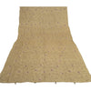 Sanskriti Indian Vintage Cream Bollywood Dupatta Pure Silk Hand Beade Stole Veil