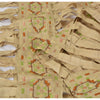 Sanskriti Vintage Cream Indian Dupatta Hand Beaded Cotton Silk Cut Work Stole