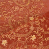 Sanskriti Vintage Dark Red Dupatta Net Mesh Hand Beaded Zardozi Party Stole