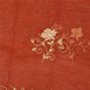 Sanskriti Vintage Dark Red Dupatta Net Mesh Hand Beaded Zardozi Party Stole