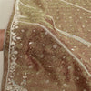 Sanskriti Vintage Dupatta Tissue Brown Hand Beaded Zardozi Work Wedding Stole