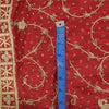Sanskriti Vintage Red Dupatta Long Stole Pure Silk Hand Beaded Premium Wrap Veil