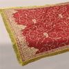 Sanskriti Vintage Red Dupatta Long Stole Pure Silk Hand Beaded Premium Wrap Veil