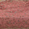 Sanskriti Vintage Mauve Dupatta Long Stole Net Hand Beaded Premium Wrap Scarves