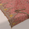 Sanskriti Vintage Mauve Dupatta Long Stole Net Hand Beaded Premium Wrap Scarves