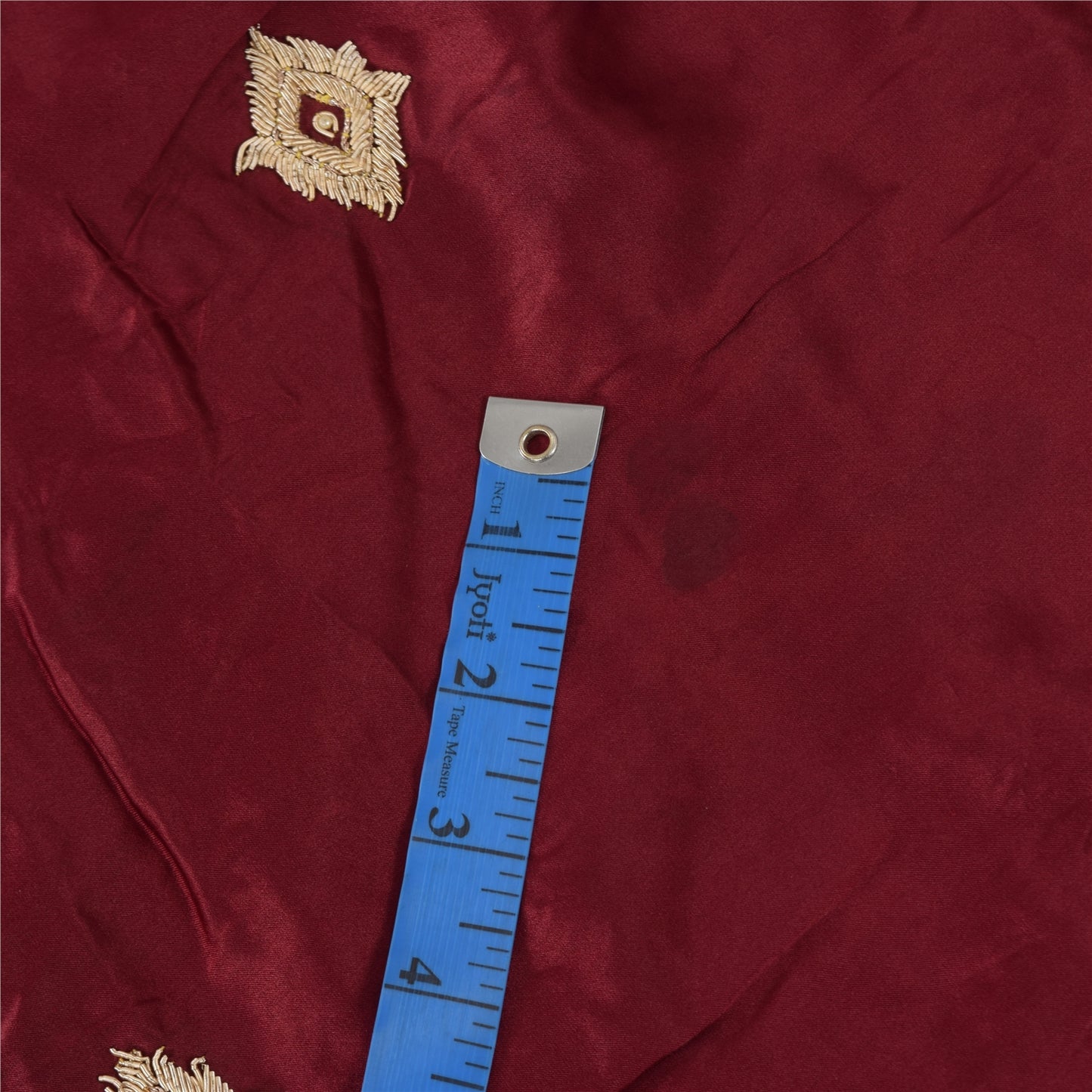 Sanskriti Vintage Red Dupatta Long Stole Pure Silk Hand Beaded Premium Wrap Veil