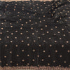 Sanskriti Vintage Black Dupatta Long Stole Pure Silk Hand Beaded Premium Scarves