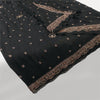 Sanskriti Vintage Dupatta Pure Georgette Black Hand Beaded Zardozi Dabka Stole