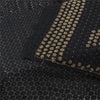 Sanskriti Vintage Dupatta/Stole Net Mesh Black Hand Beaded Zardozi Scarves Veil