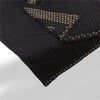 Sanskriti Vintage Dupatta/Stole Net Mesh Black Hand Beaded Zardozi Scarves Veil