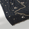 Sanskriti Vintage Long Dupatta Black Pure Crepe Hand Beaded Zari Zardozi Stole