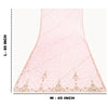 Sanskriti Vintage Long Dupatta Wedding Net Mesh Pink Hand Beaded Zardozi Stole