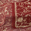 Sanskriti Vintage Dupatta/Stole Pure Georgette Red Hand Bead Dabka Scarves Veil