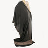 Sanskriti Vintage Long Dupatta Pure Crepe Black Hand Bead Zari Dabka Stole Veil