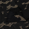 Sanskriti Vintage Long Dupatta Pure Chiffon Black Hand Beaded Zari Zardozi Stole