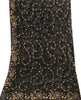 Sanskriti Vintage Dupatta Black Net Mesh Long Stole Hand Bead Neck/Head Scarves