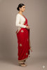 Sanskriti Vintage Pink Velvet Dupatta Long Stole Hand Embroidery Gota Patti Veil